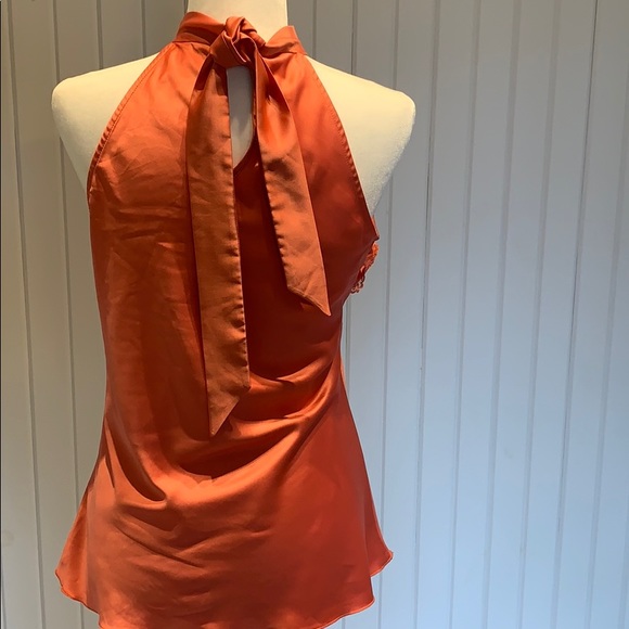 Byer California Satin Halter Top with Ruffles - Picture 4 of 6
